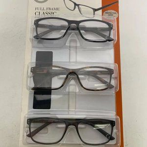 Design Optics by Foster Grant Full Frame Classic, +1.25, 3-pack 743050